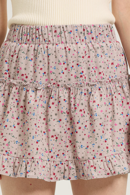 Wildflower Tiered Ruffle Skirt (2S-2M-2L)