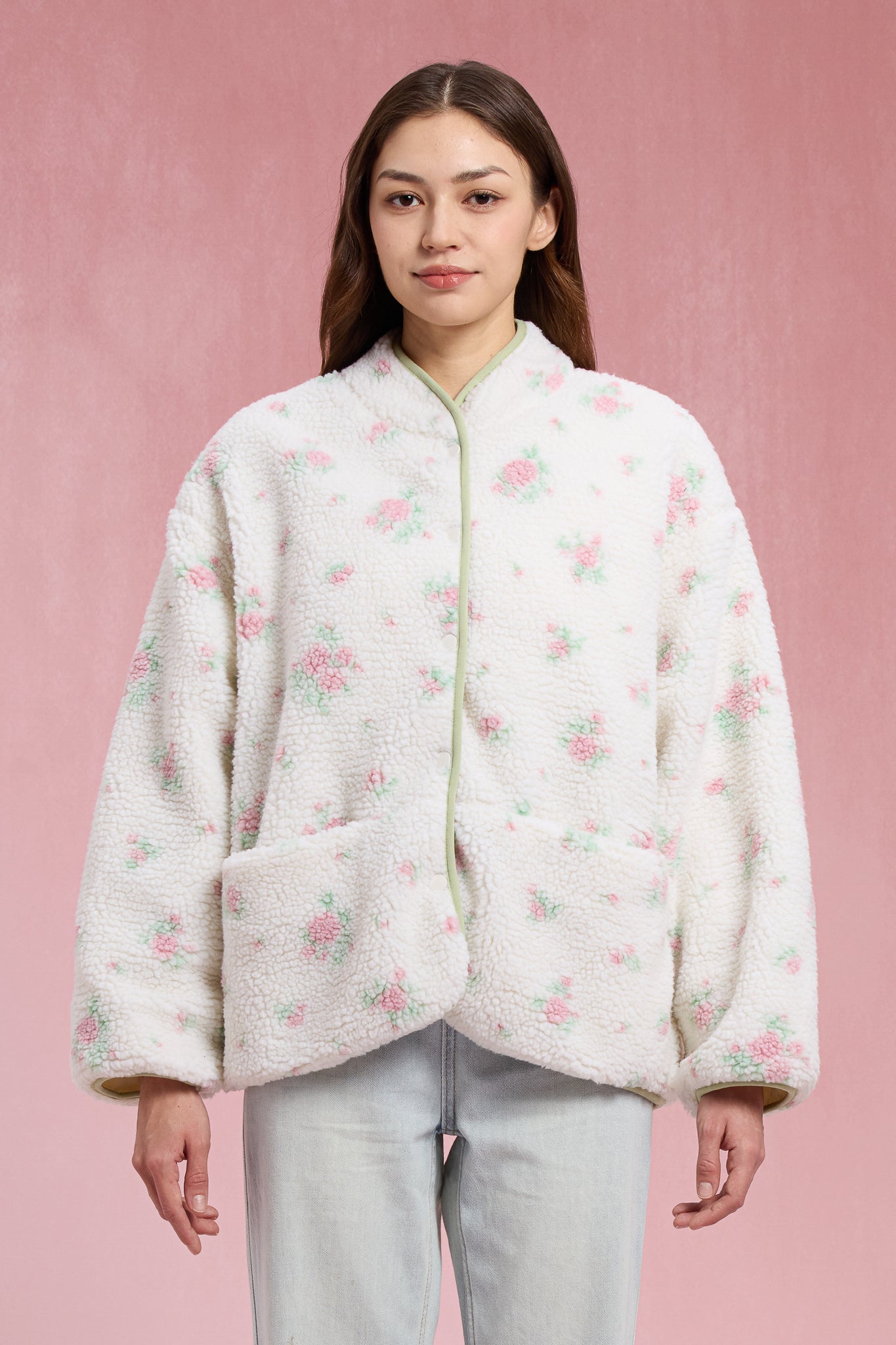 RP2974 - Blossom Fleece Cozy Sherpa Jacket (2S-2M-2L)