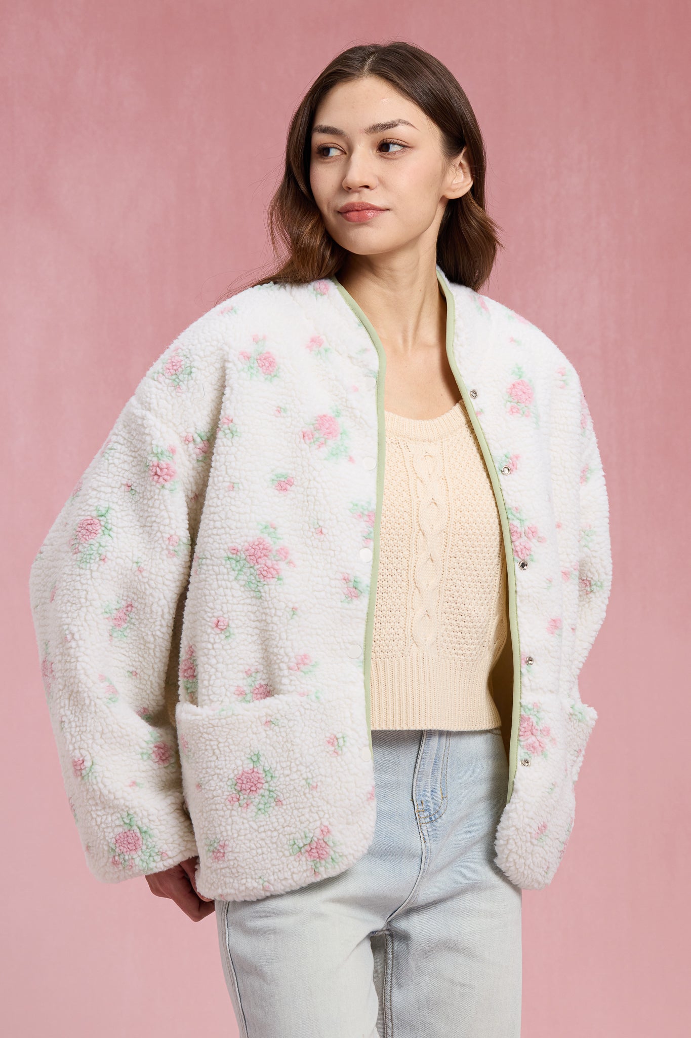 RP2974 - Blossom Fleece Cozy Sherpa Jacket (2S-2M-2L)