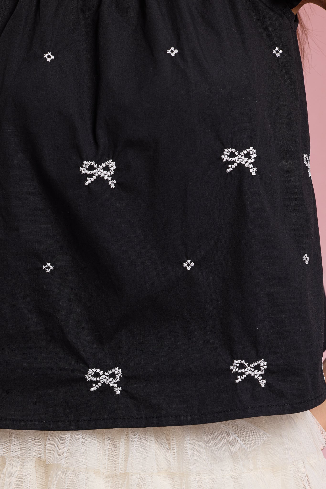 RP2307 - Bow-Embellished Ruffle Sleeve Top (2S-2M-2L)