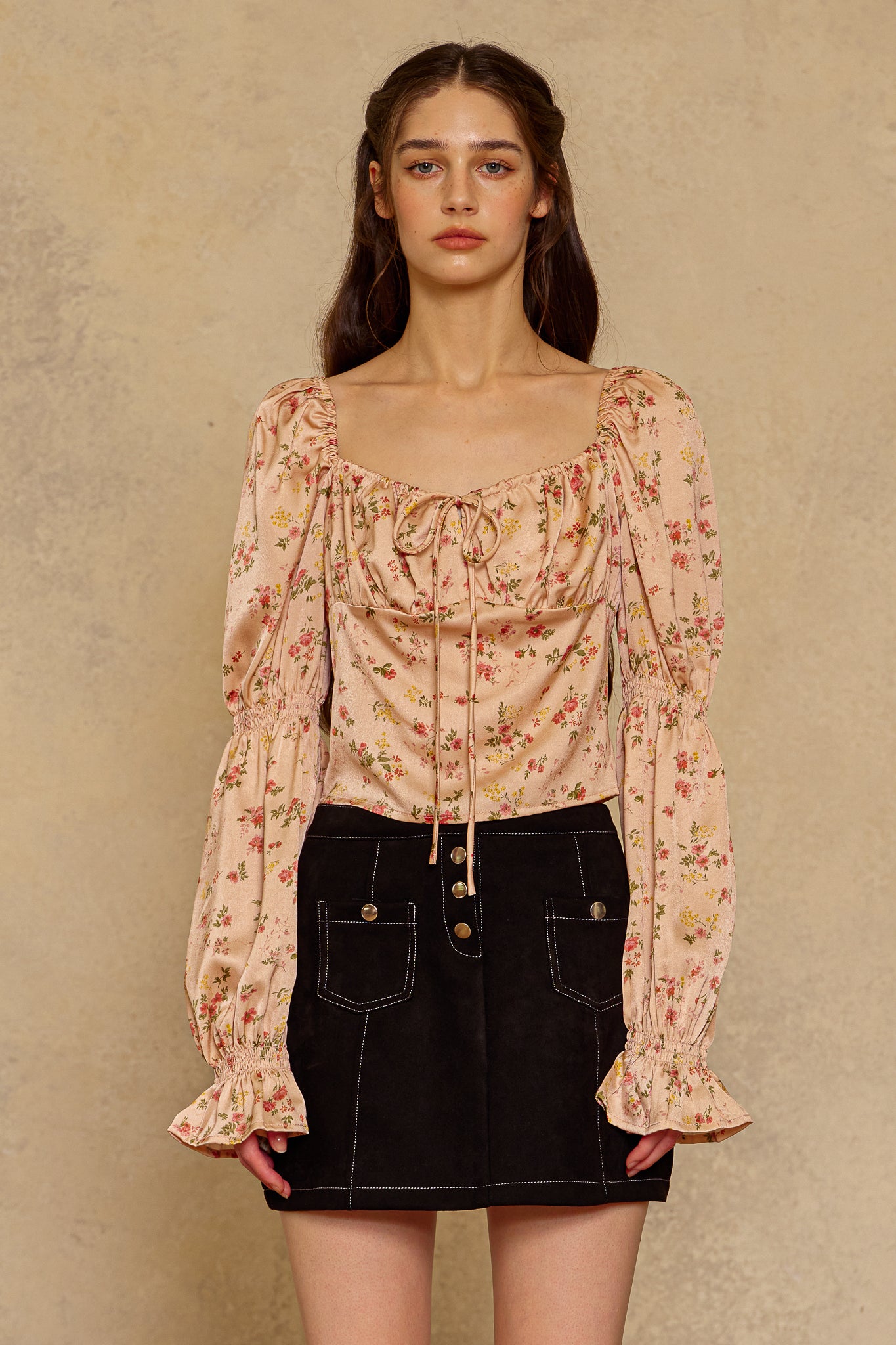 RP2302 - Peach Blossom Top (2S-2M-2L)