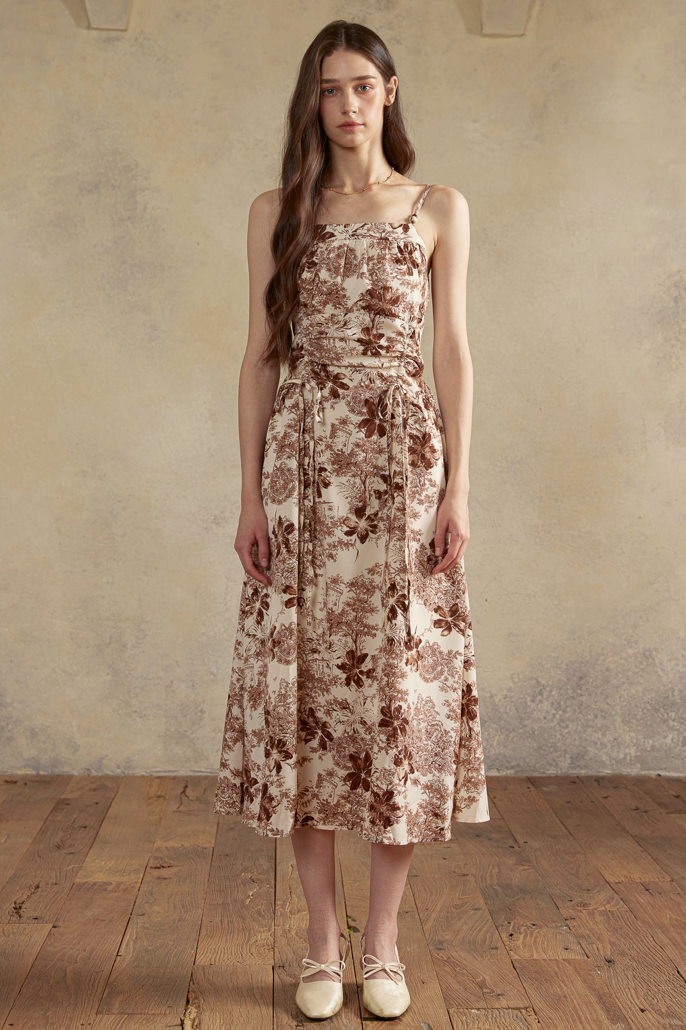RP2926 - Sepia Garden Toile Dress (2S-2M-2L)