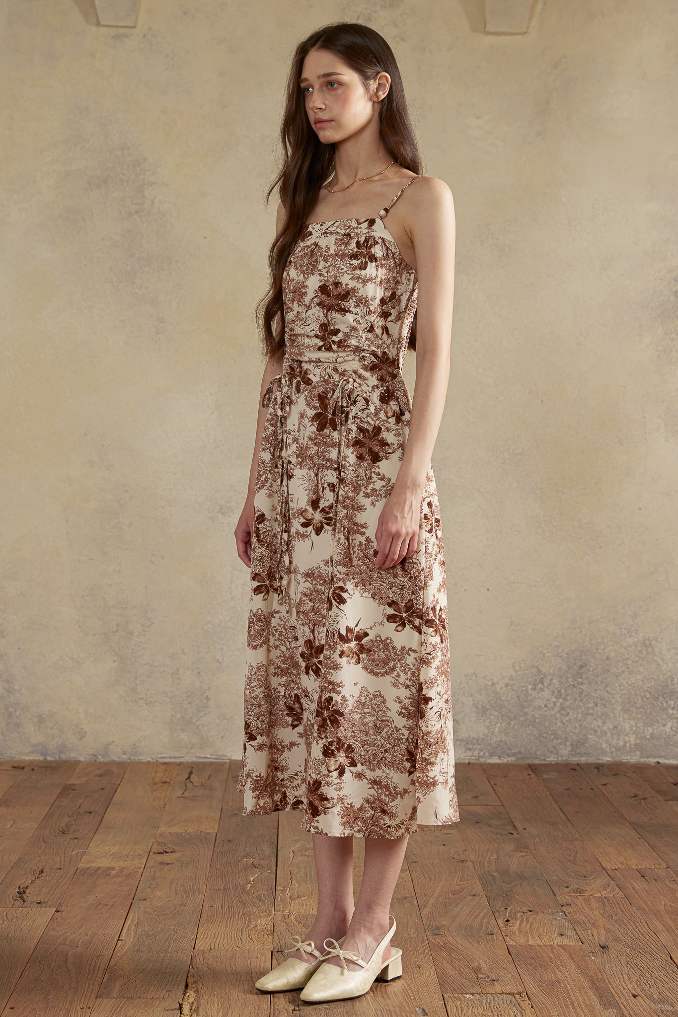 RP2926 - Sepia Garden Toile Dress (2S-2M-2L)