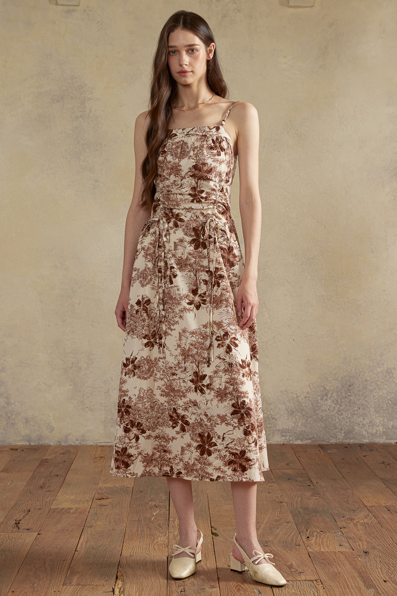 RP2926 - Sepia Garden Toile Dress (2S-2M-2L)