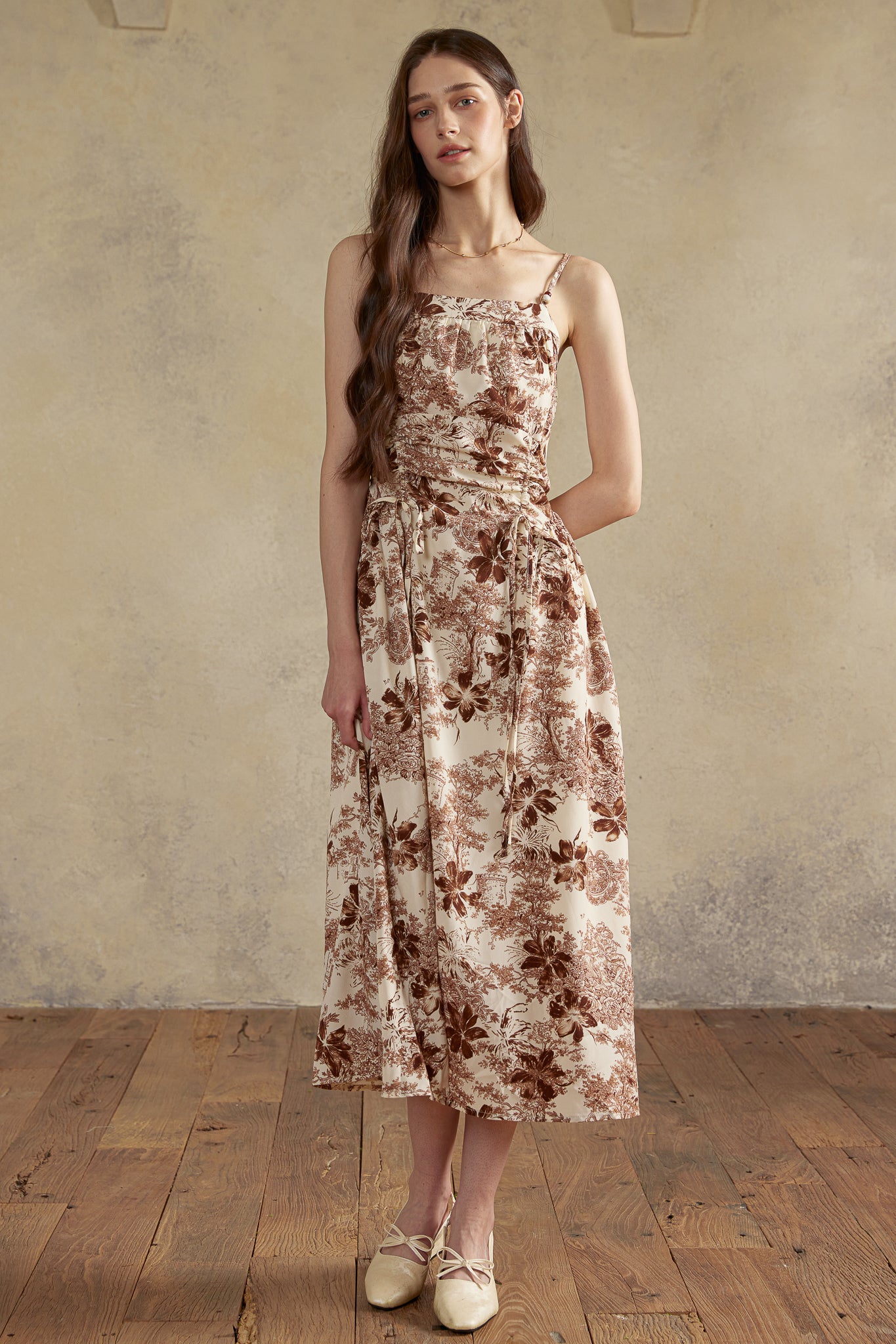 RP2926 - Sepia Garden Toile Dress (2S-2M-2L)