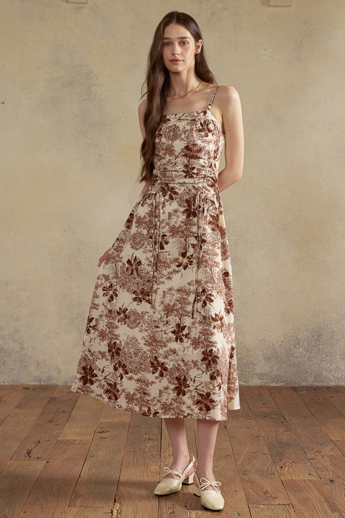 RP2926 - Sepia Garden Toile Dress (2S-2M-2L)