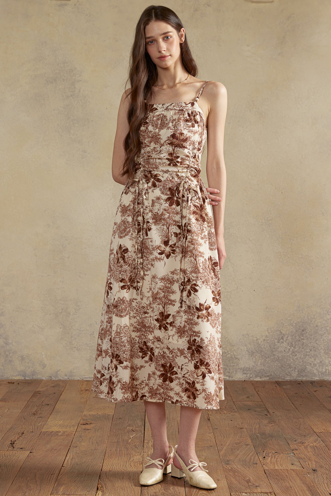 RP2926 - Sepia Garden Toile Dress (2S-2M-2L)