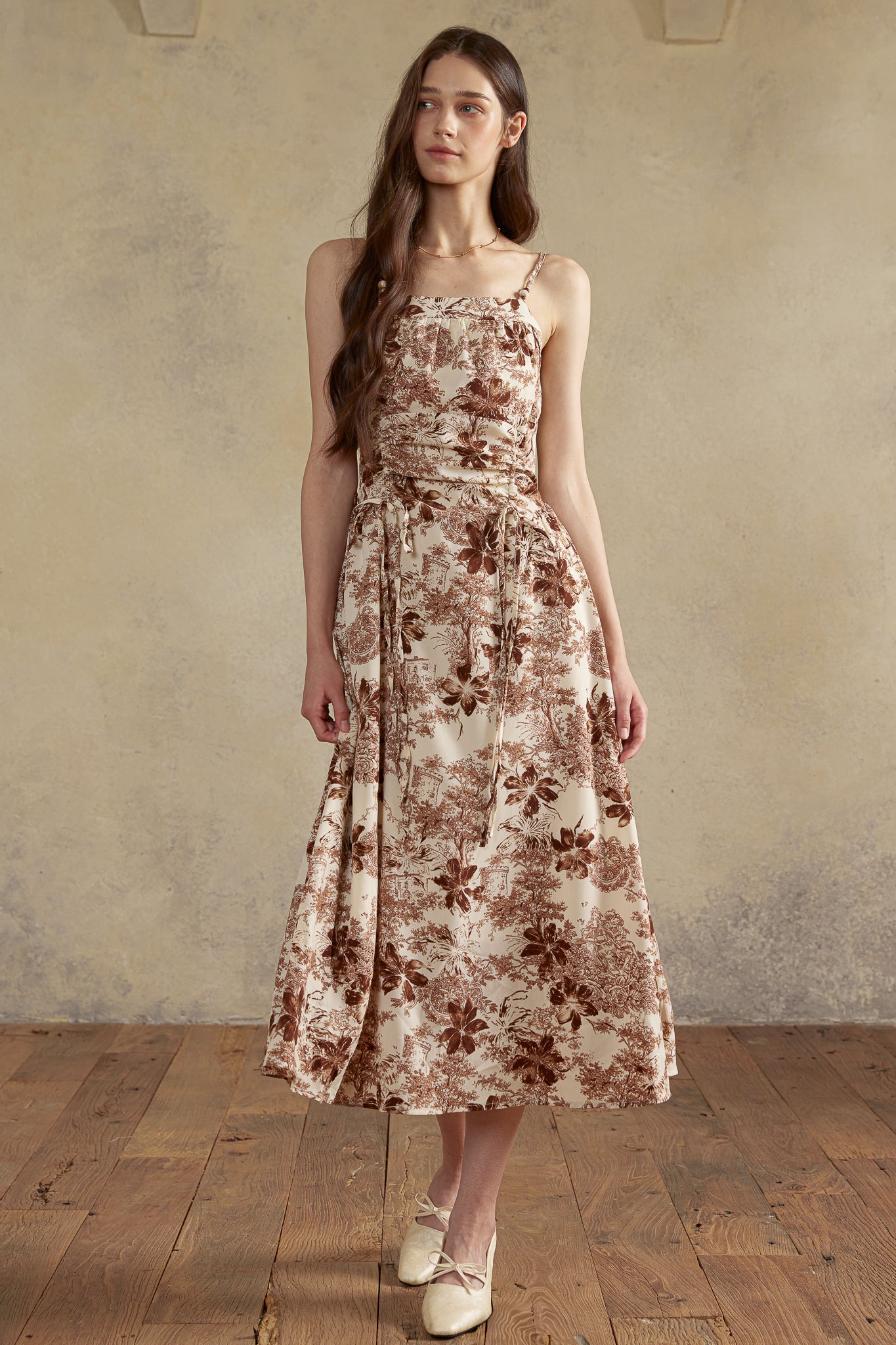 RP2926 - Sepia Garden Toile Dress (2S-2M-2L)