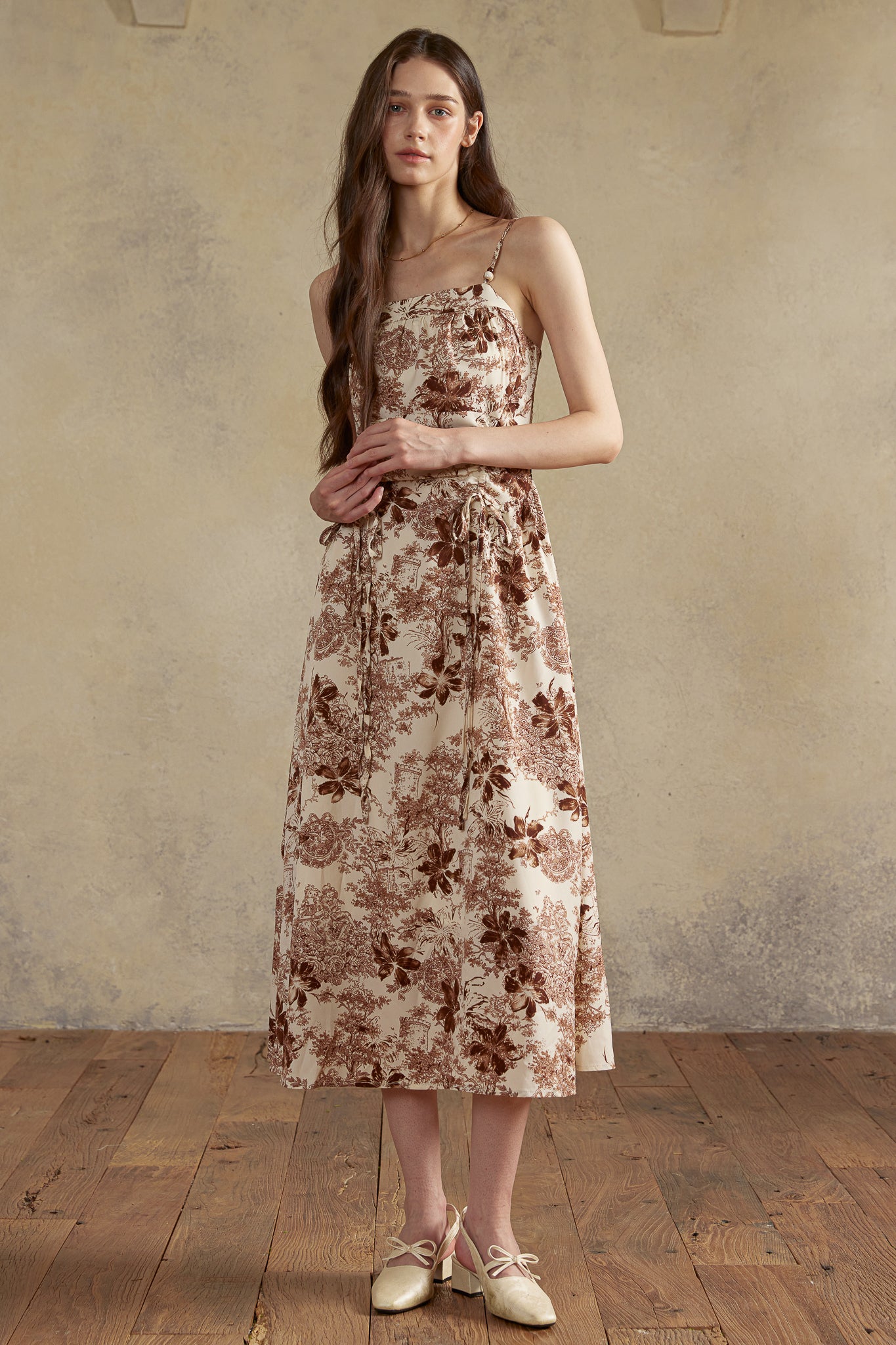 RP2926 - Sepia Garden Toile Dress (2S-2M-2L)