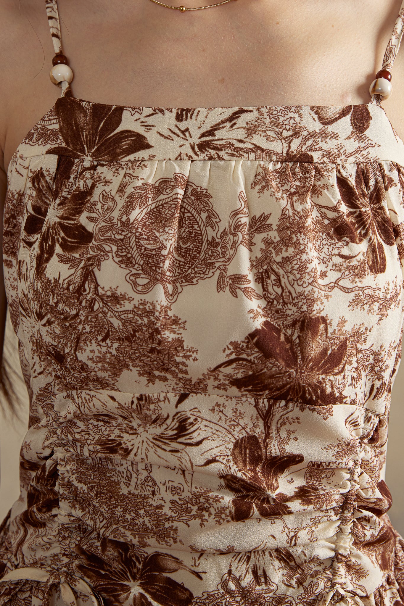RP2926 - Sepia Garden Toile Dress (2S-2M-2L)