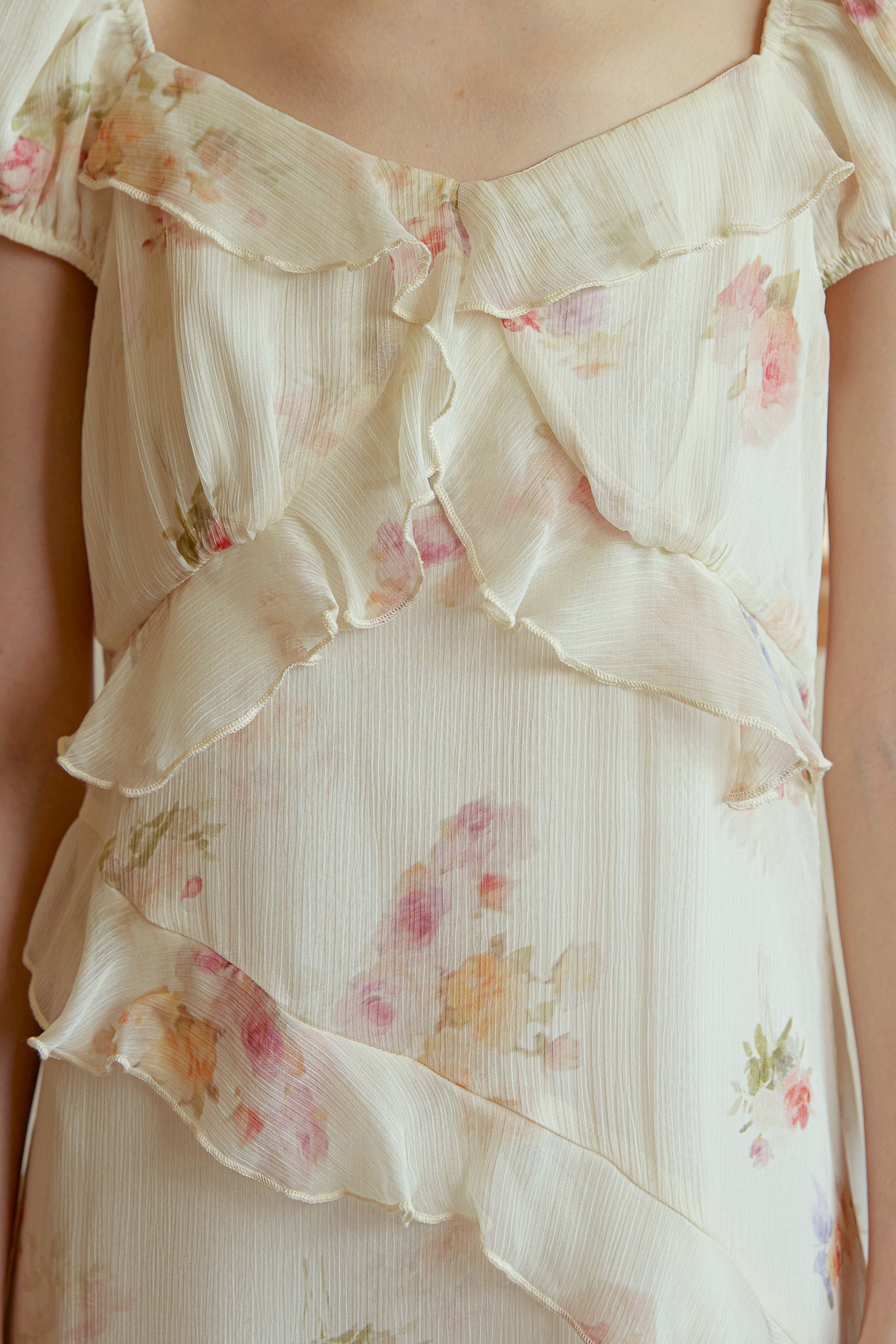 RP2990 - Ruffle Romance Floral Midi Dress (2S-2M-2L)