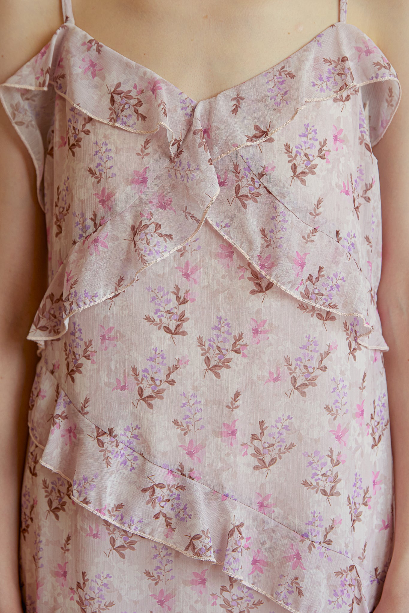 RP2913 - Ruffle Dress with Vintage Inspired Print (2S-2M-2L)
