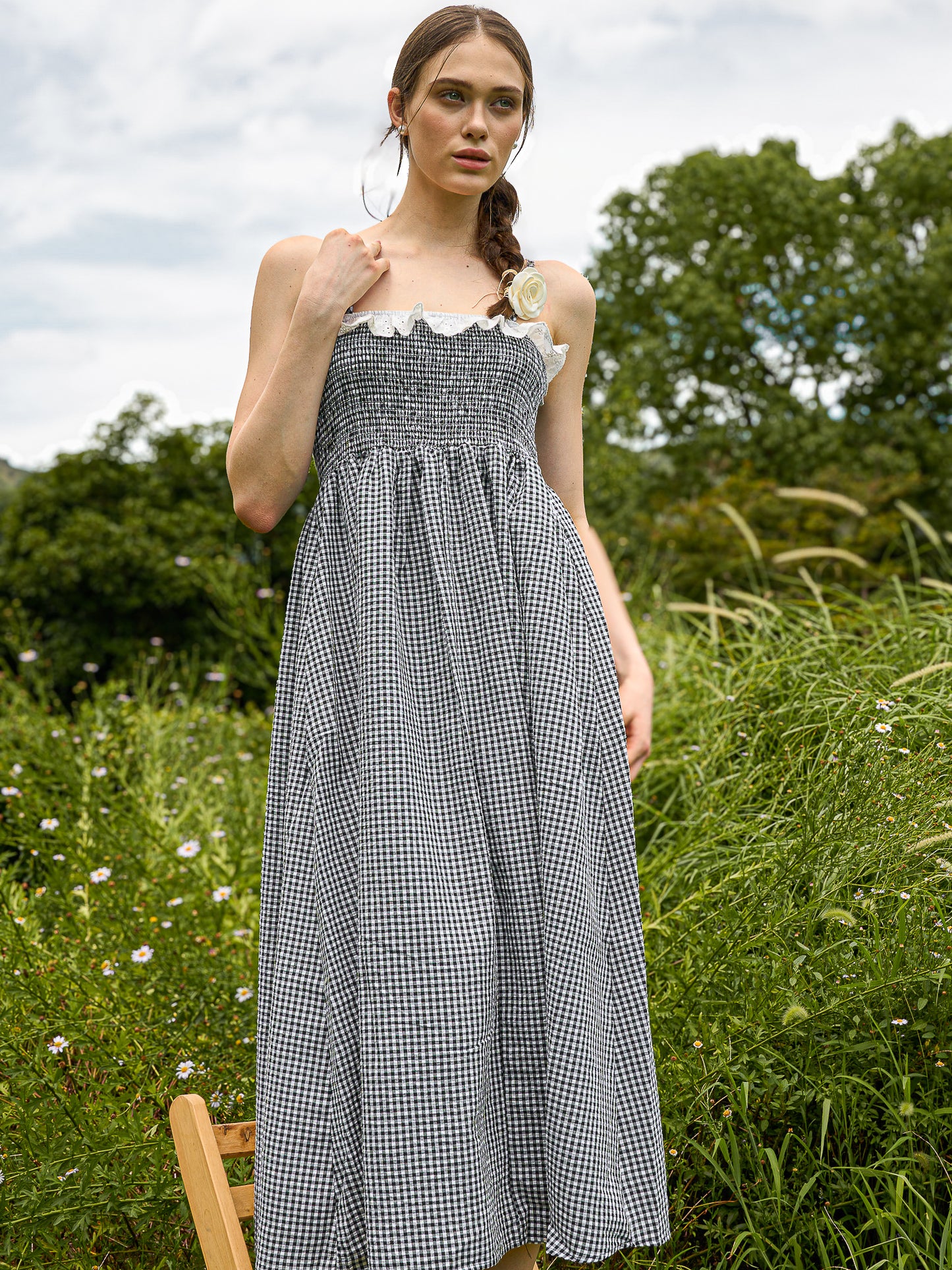 Gingham Garden Maxi Dress (2S-2M-2L)