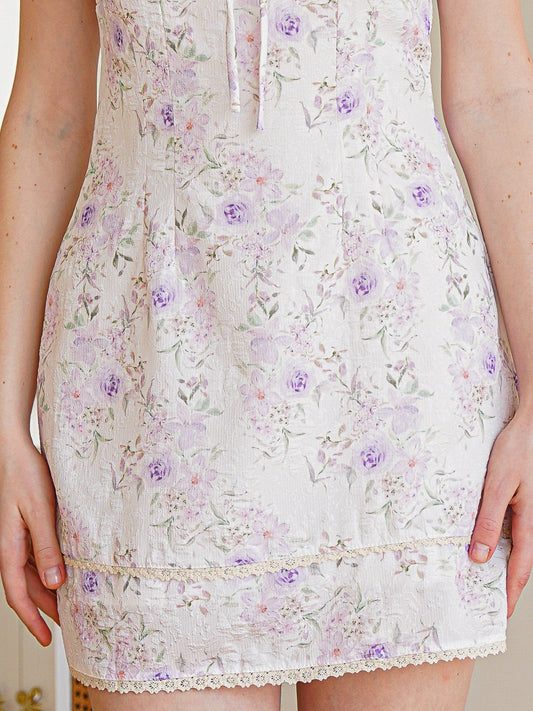 Lilac Lace-Trim Sundress (2S-2M-2L)