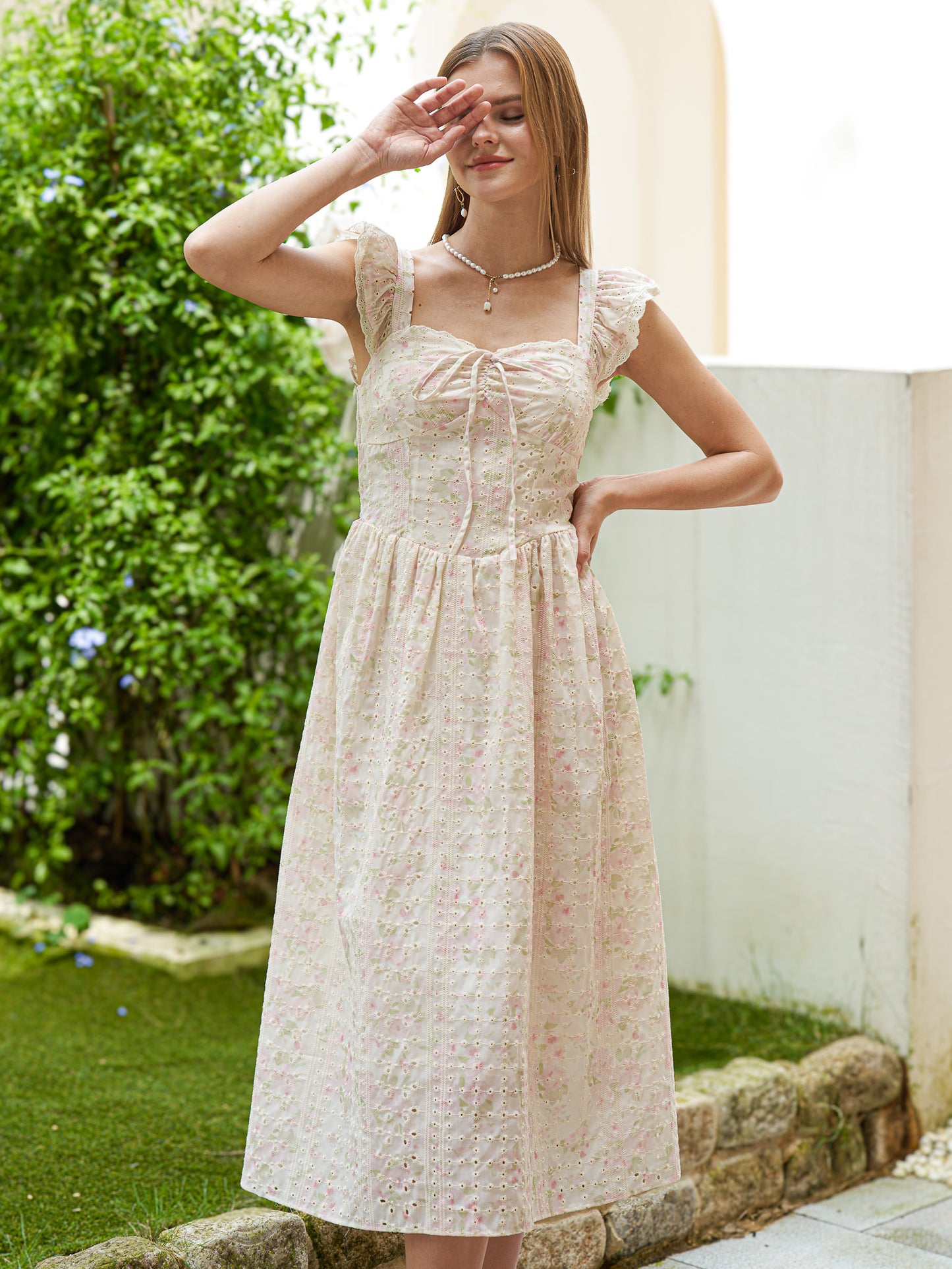 Whimsical Embroidered Lace Sundress (2S-2M-2L)