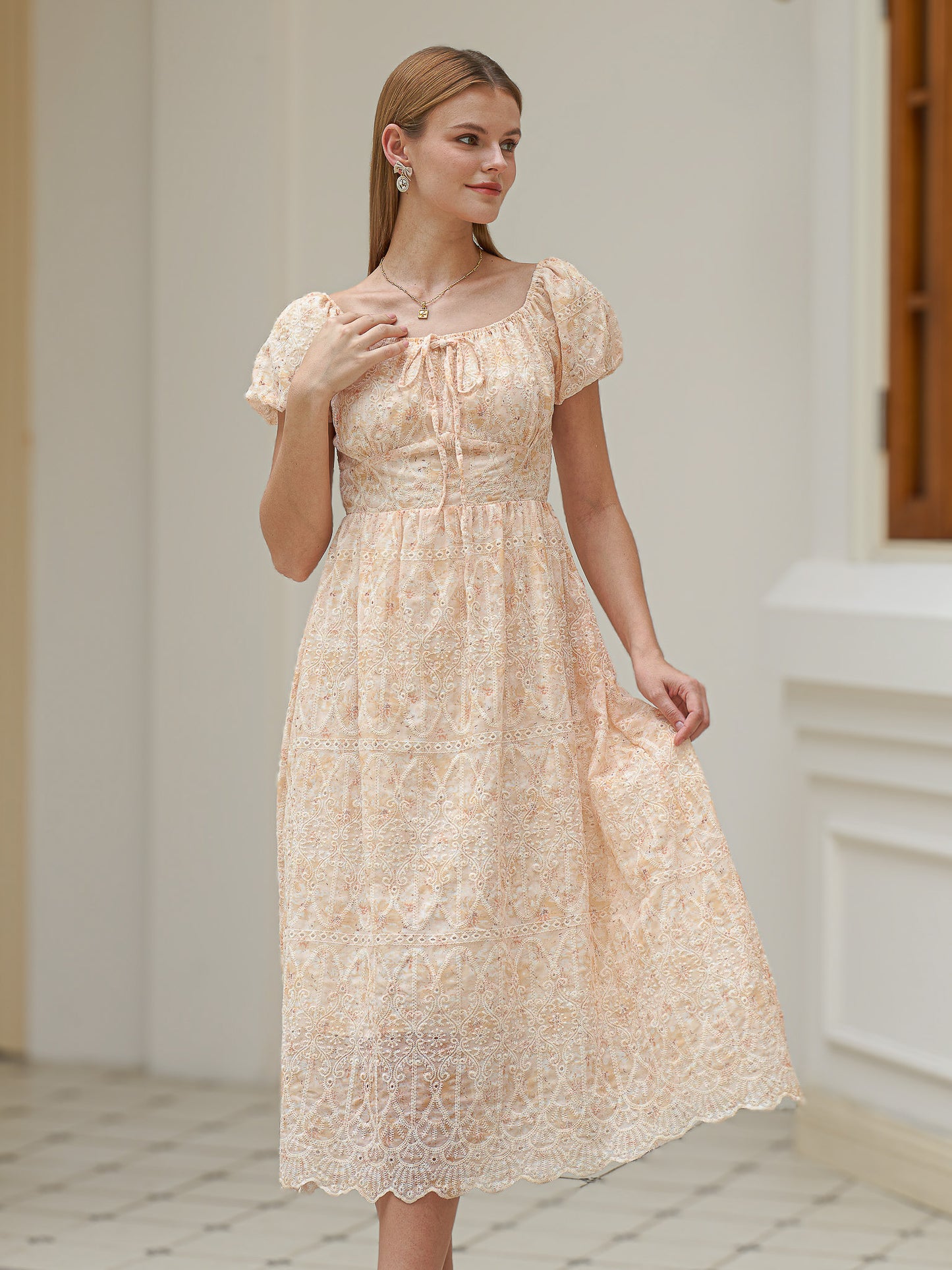 Whisper of Lace Midi Dress (2S-2M-2L)