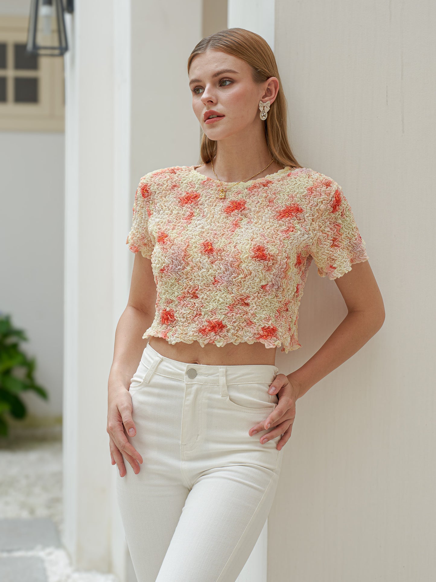 Wavy Textured Top (2S-2M-2L)