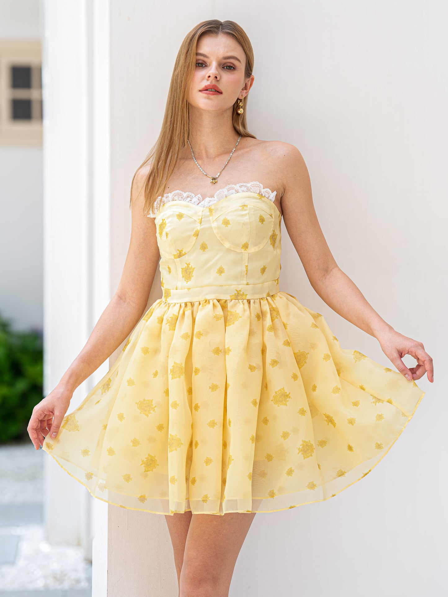 Sunshine Charm Strapless Dress (2S-2M-2L)