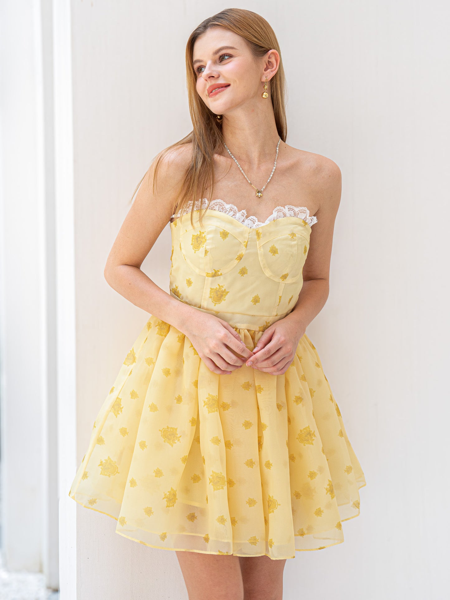 Sunshine Charm Strapless Dress (2S-2M-2L)