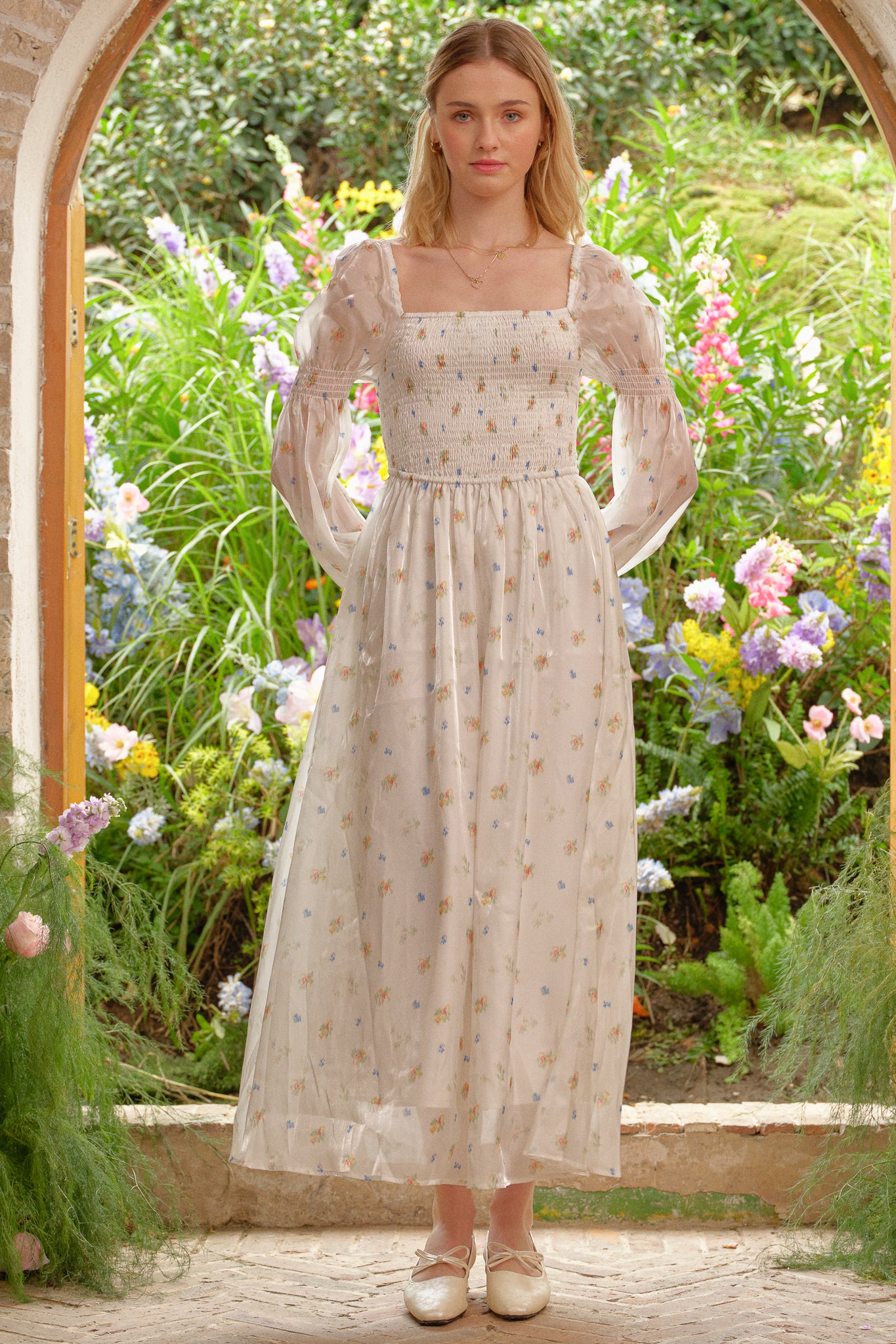 RP2711 - Botanical Bliss Sheer Maxi Dress (2S-2M-2L)