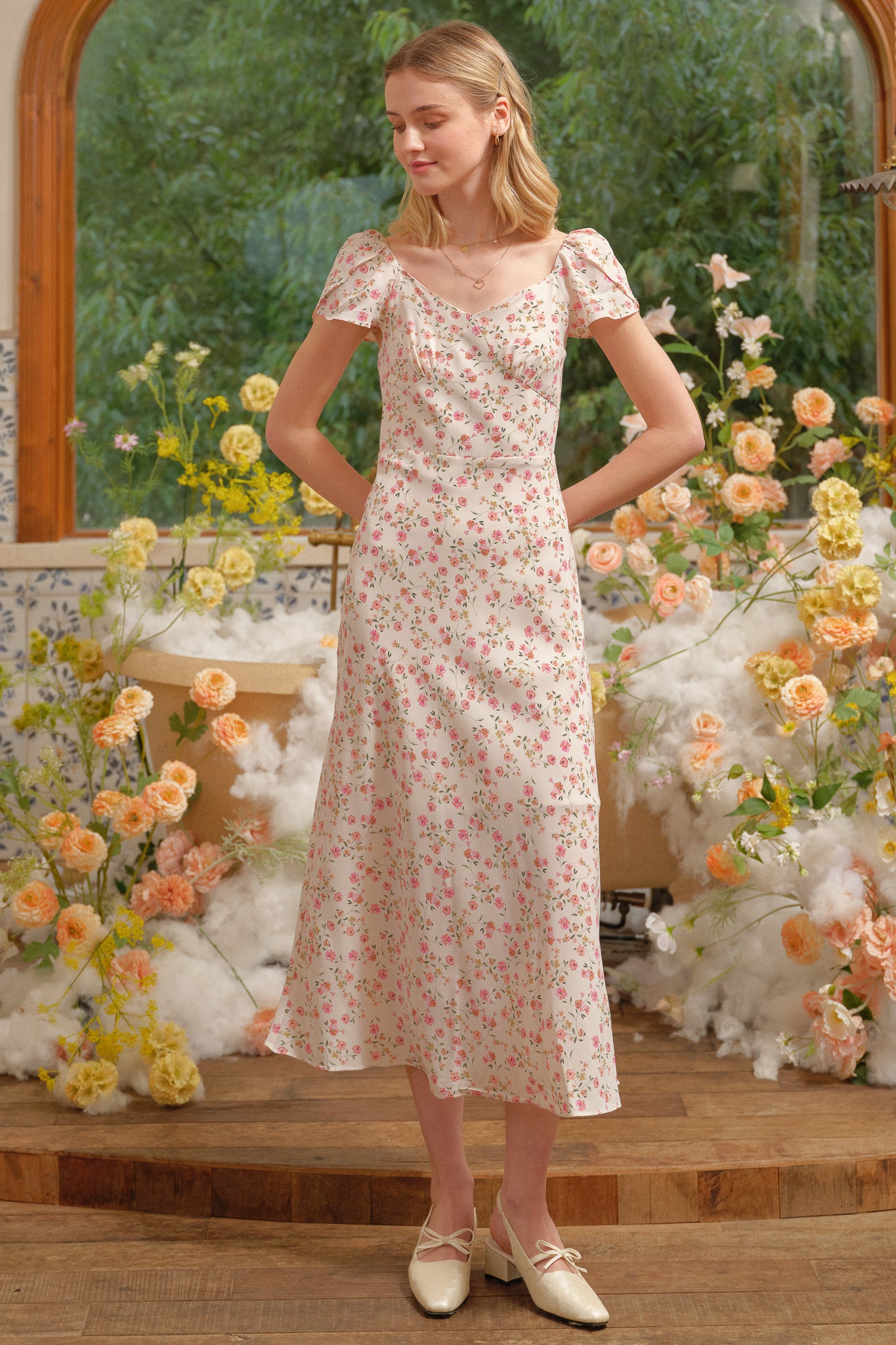 RP2717 - Rose Garden Midi Dress (2S-2M-2L)