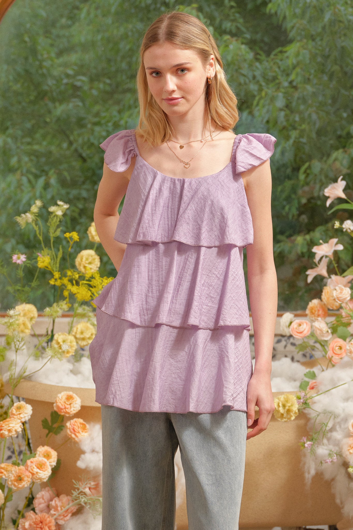 RP2719 - Lavender Cascade Layered Top (2S-2M-2L)