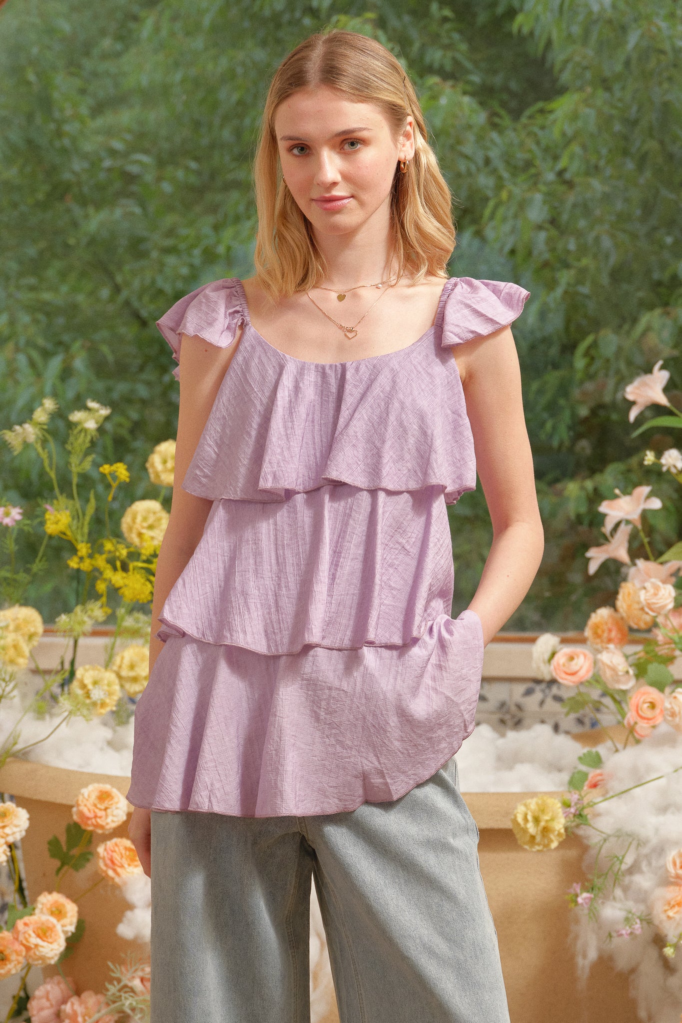 RP2719 - Lavender Cascade Layered Top (2S-2M-2L)