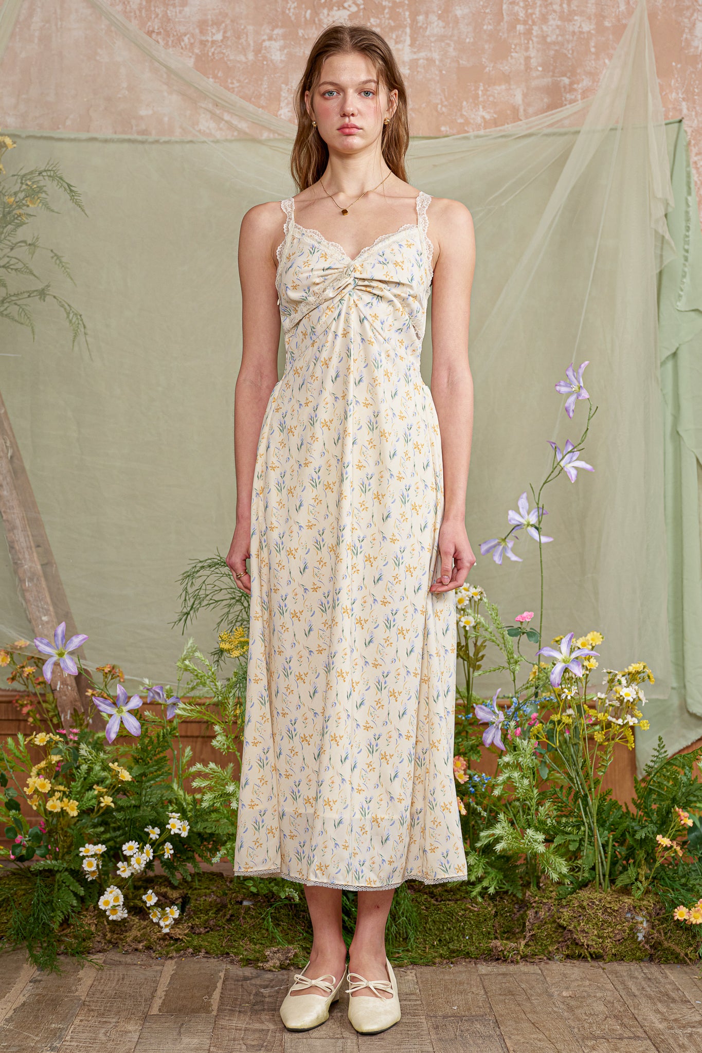 RP2771 - Wildflower Satin Maxi Dress (2S-2M-2L)